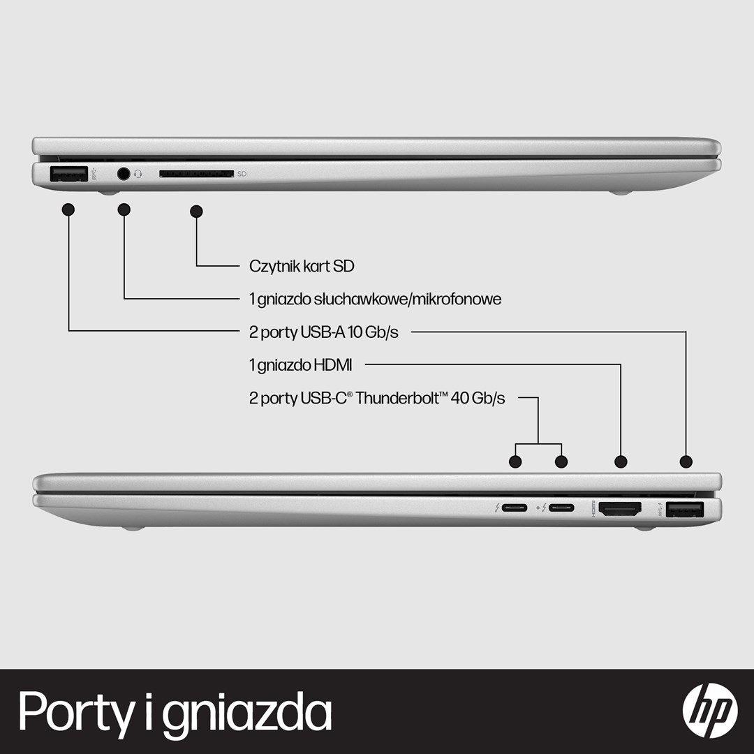 Laptop HP ENVY x360 15-fe0015nw , 15.6", Intel Core i5 1335U, 16 GB RAM, 512 GB SSD, i argjendtë