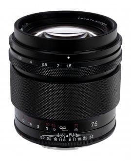 Objektiv Voigtlander Nokton 75mm f/1.5 Aspherical, për Canon RF, i zi
