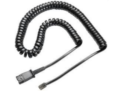 Kabllo për kufje Plantronics QD në 2.5 mm, e zezë