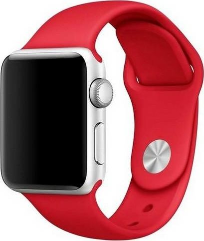 Rrip silikoni Mercury për Apple Watch 44mm, i kuq