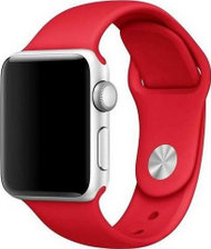 Rrip silikoni Mercury për Apple Watch 44mm, i kuq