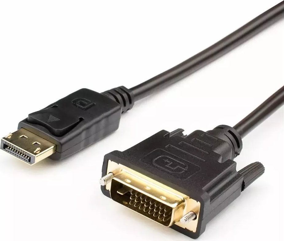 Kabllo DisplayPort në DVI RoGer RO-DP2DVI-1.8M, 1.8 m, Dual Link, e zezë