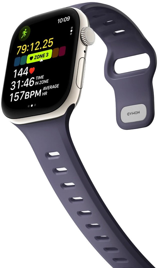 Rrip ore Nomad Tempo Band 46mm, 20mm, material sintetik, vjollcë