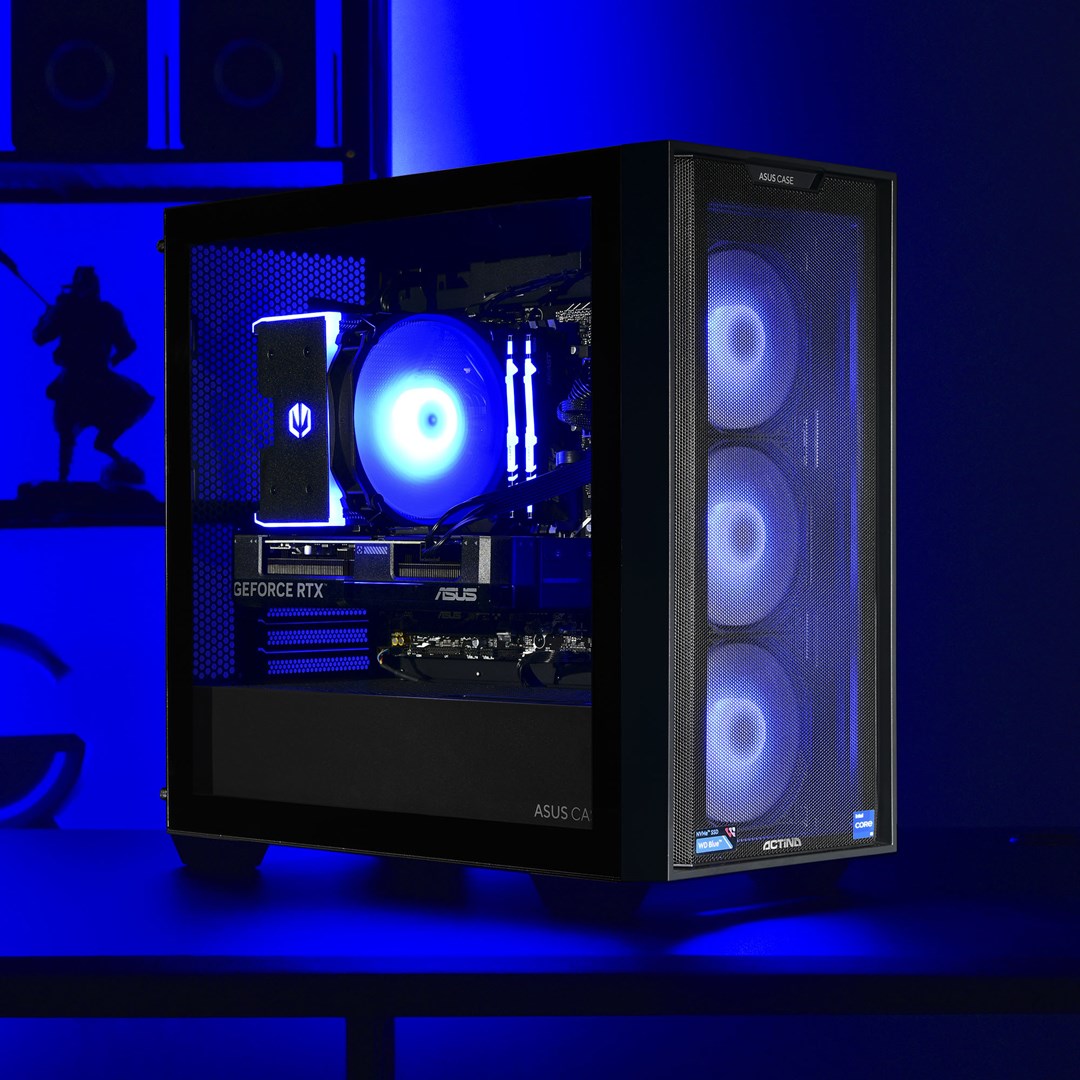 Kompjuter Gaming Actina, AMD Ryzen 7 5700X, 32GB DDR4, 1TB SSD, NVIDIA RTX 4070, Mini Tower, i zi