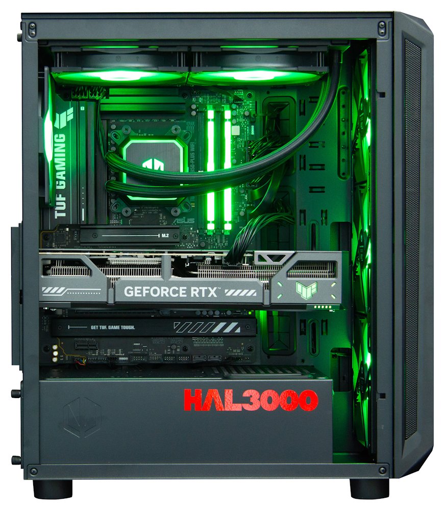 Kompjuter HAL3000 Alfa Gamer Elite Ti, AMD Ryzen 7 9800X3D, 32GB DDR5, 2TB SSD, RTX 5070 Ti, i zi 