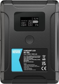 Bateri V-Mount Newell BP-150 LCD, 150Wh, me power bank, e zezë