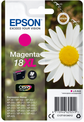 Ngjyrë për printer Epson Claria Home Ink, 18XL, 450 faqe, vjollcë