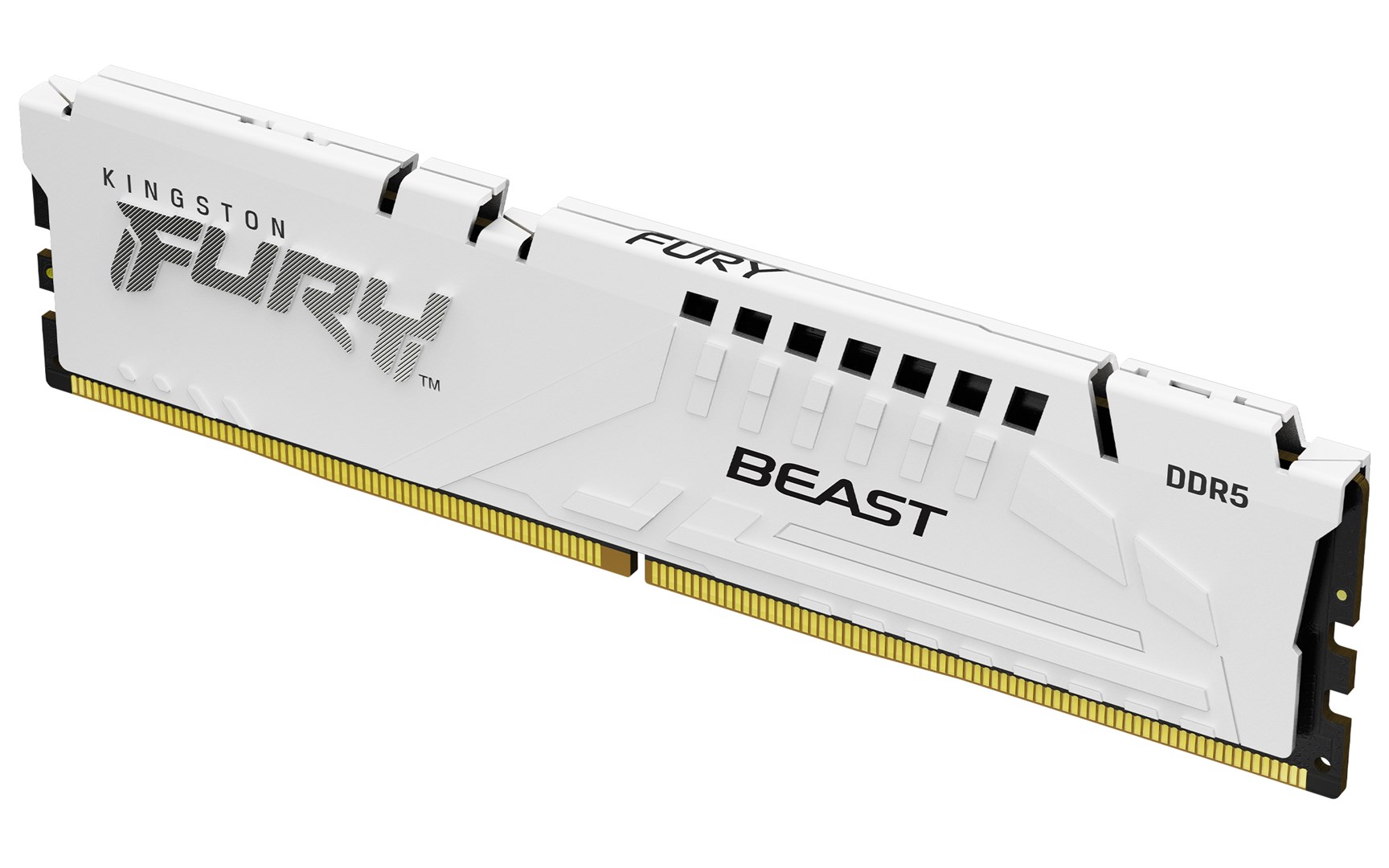 Меморија Kingston Fury Beast, 32GB (2x16GB), DDR5, 5200MT/s, CL40, бела