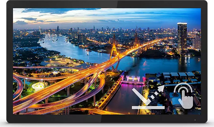 Monitor touchscreen Philips 222B1TFL/00, 21.5", Full HD, 75Hz, i zi