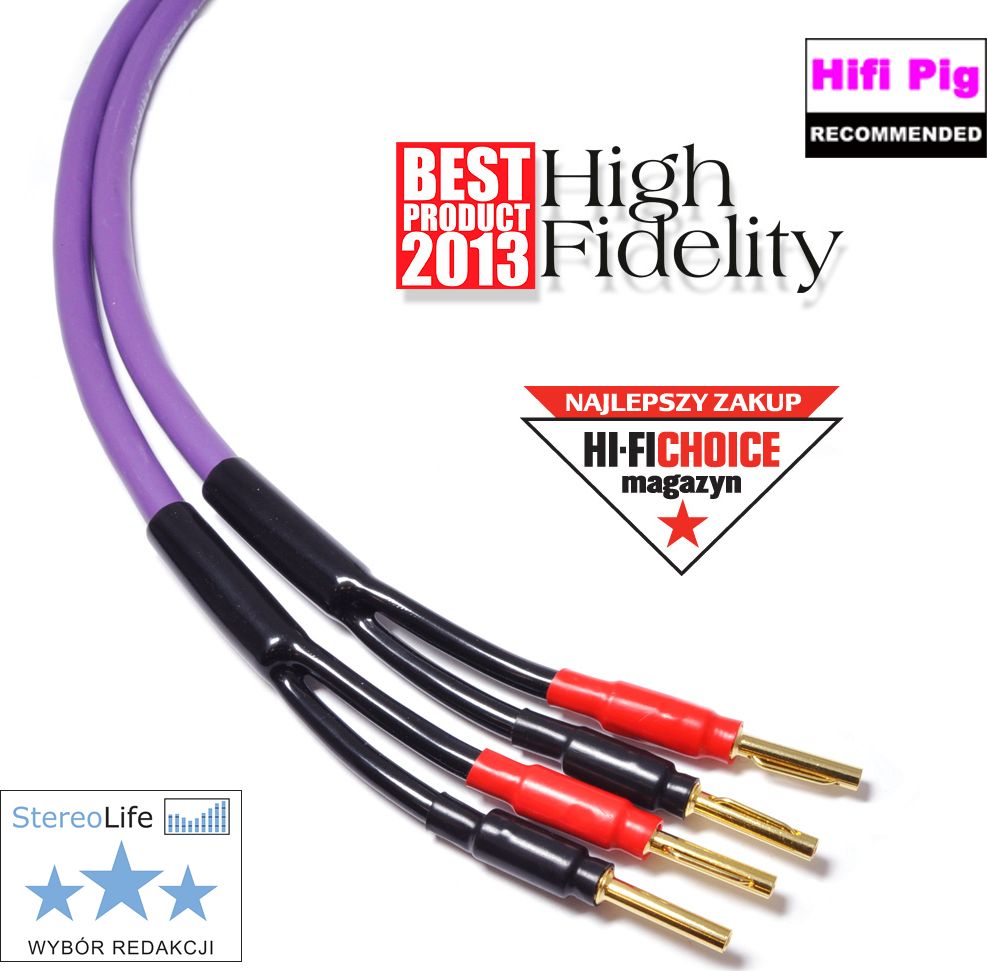 Kabllo Melodika Banana Cable x2 - Banane x2, 3m, vjollcë