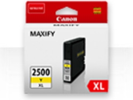 Ngjyrë për printer Canon PGI-2500XL, 19.3ml, 1,295 faqe, A4, e verdhë