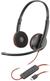 Kufje Plantronics Blackwire C3220, të zeza