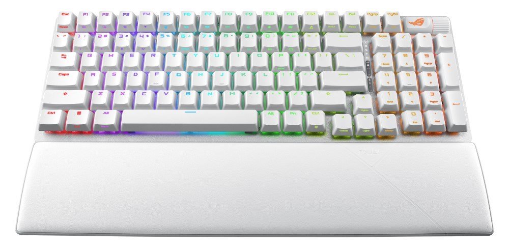 Tastierë ASUS ROG STRIX SCOPE II 96, US, e bardhë