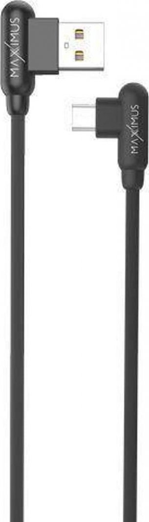 Kabllo USB Maxximus USB A në microUSB, 1 m, fast charge 2.4A, e zezë