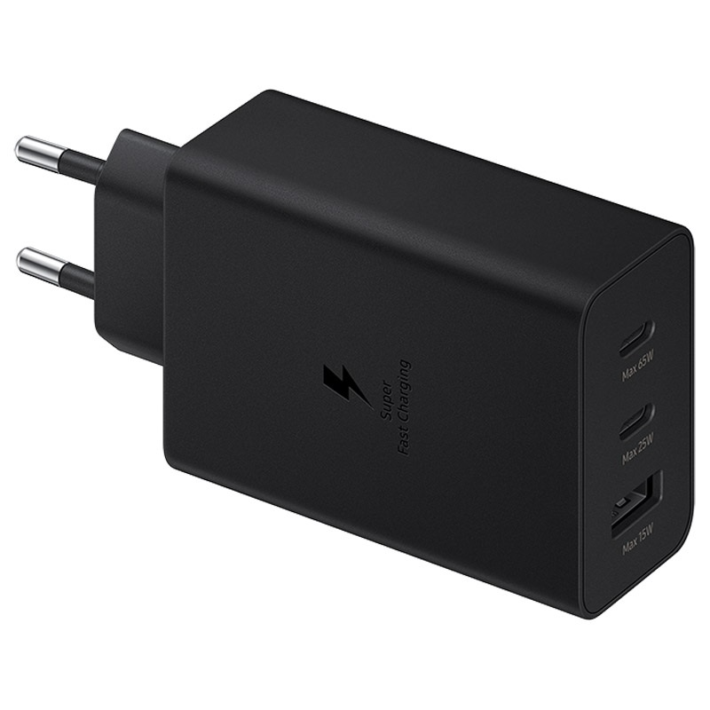Karikues fast charging Samsung EP-T6530NBEGEU. 65W 2X type-C/ USB-A, i zi