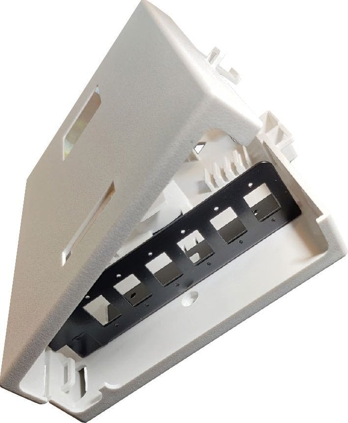 Kuti fibër optike Lanview Fiber Patch Box, për montim në mur, konektorë LC, plastike, e bardhë