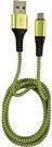 Kabllo USB LC-Power 31332G, USB A në microUSB, 1 m, jeshile gri