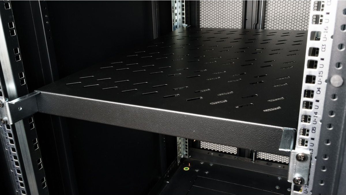 Полица за кабинет ROLINE 1U, 48.26cm, 50kg, црна