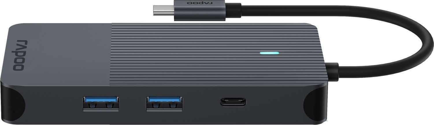 Dok USB C Rapoo UCM 2004, 7 porta, trup alumini, gri