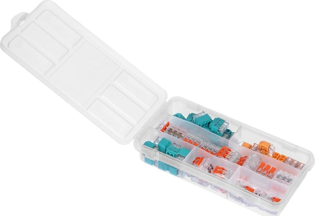 Set konektorësh instalimi Orno APARTMENT, 65 copë, push in dhe me kapëse