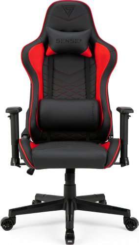 Стол SENSE7 Spellcaster, црно/црвенa боја