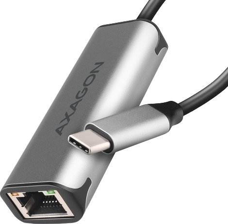 Adapter rrjeti USB C Axagon ADE-25R, RJ45, 2.5 Gbps, argjendtë