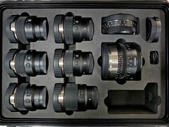 Set lentesh cine Samyang V-AF Kit, Sony FE, T1.9 T2.3, me valixhe të fortë