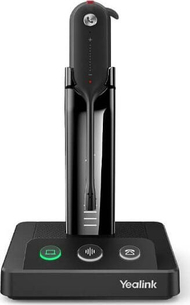 Kufje pa tela Yealink WH63 UC, me mikrofon, profesionale, të zeza