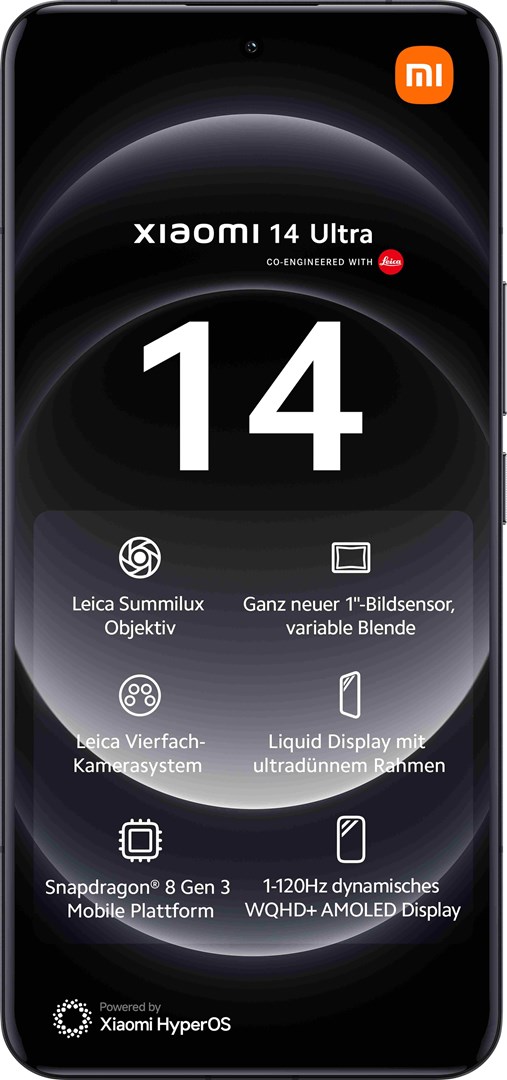 Celular Xiaomi 14 Ultra 5G, 6.73", 16GB/512GB, i zi