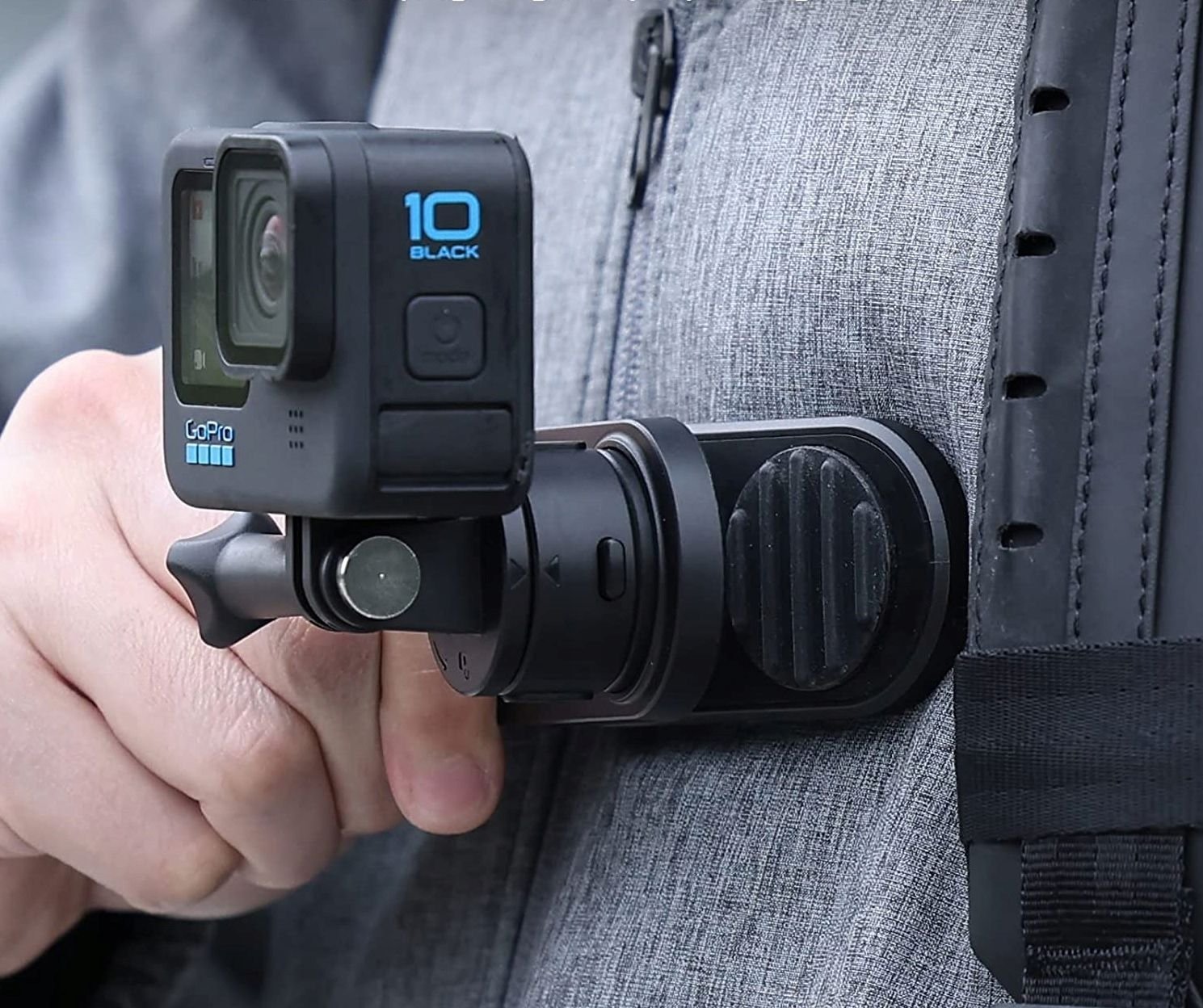 Kapëse klipi për aksion kamera Ulanzi Go Quick II, rrotullim 360°, magnetike, e zezë