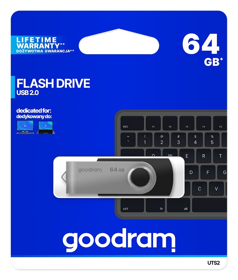 USB Goodram UTS2, 64 GB, USB Type-A