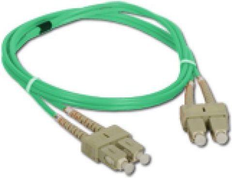 Kabllo optike Alantec Patch Cord MM OM3, SC SC Duplex, 2m, portokalli