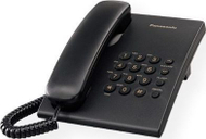 Telefon fiks Panasonic KX-TS500FXB, me kabllo, funksion rithirrjeje, i zi