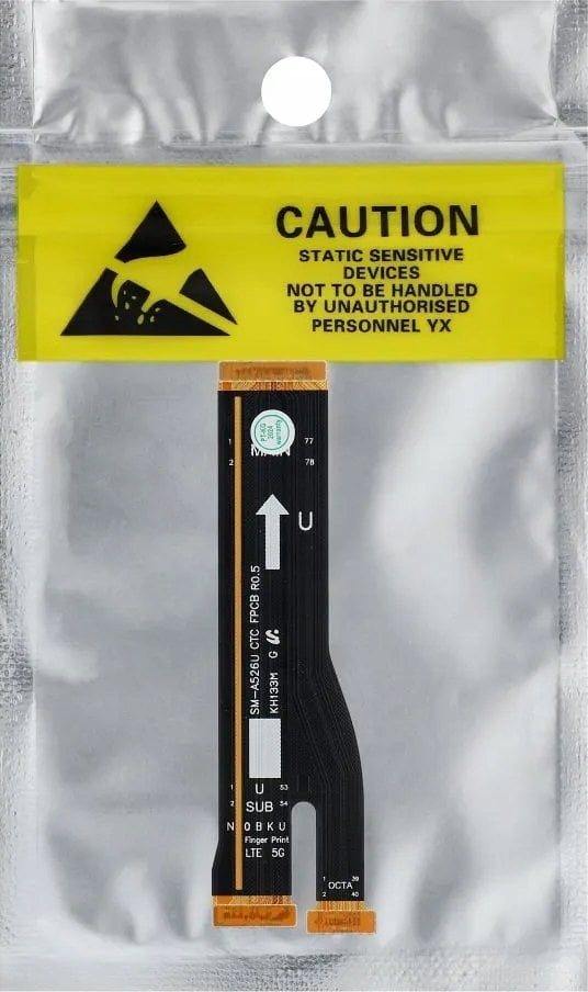 Kabllo fleksibël OEM për pllakë amë Samsung A52s, pjesë këmbimi, e zezë