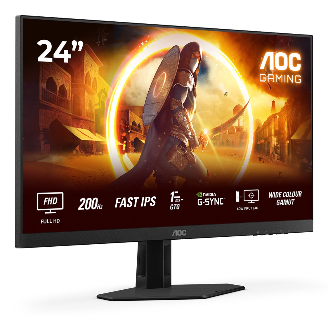 Monitor AOC G4 Q24G4RE, 23.8'', QHD, 1ms,180 Hz, i zi/kuq