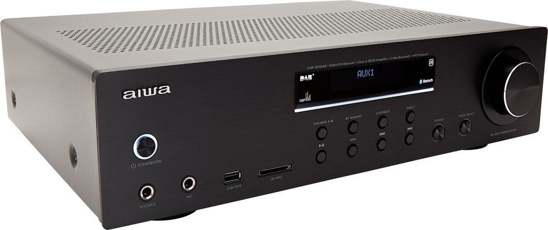 Receiver stereo Aiwa AMR-200DAB, Bluetooth, DAB+/FM, i zi