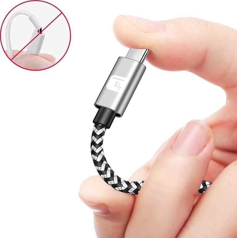 Kabllo USB Techly A në USB C, 0.5m, 3A, alumini