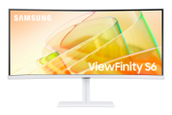 Monitor Samsung ViewFinity S6, 34", VA, UWQHD, i bardhë