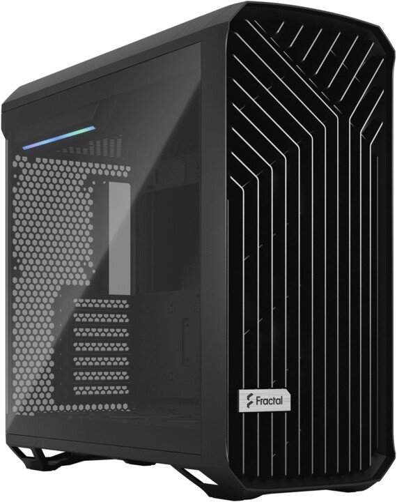 Kasë Fractal Design Torrent Black TG Light Tint, e zezë