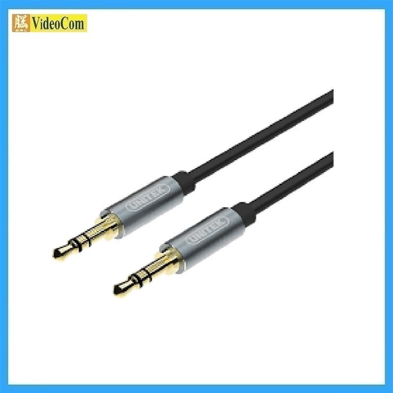 Kabull audio AUX Unitek Y-C926ABK, 3.5mm mashkull mashkull, 1m, i zi