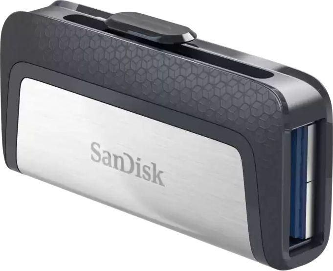 Disk SanDisk Ultra Dual Drive Pendrive, 64 GB, i hirtë
