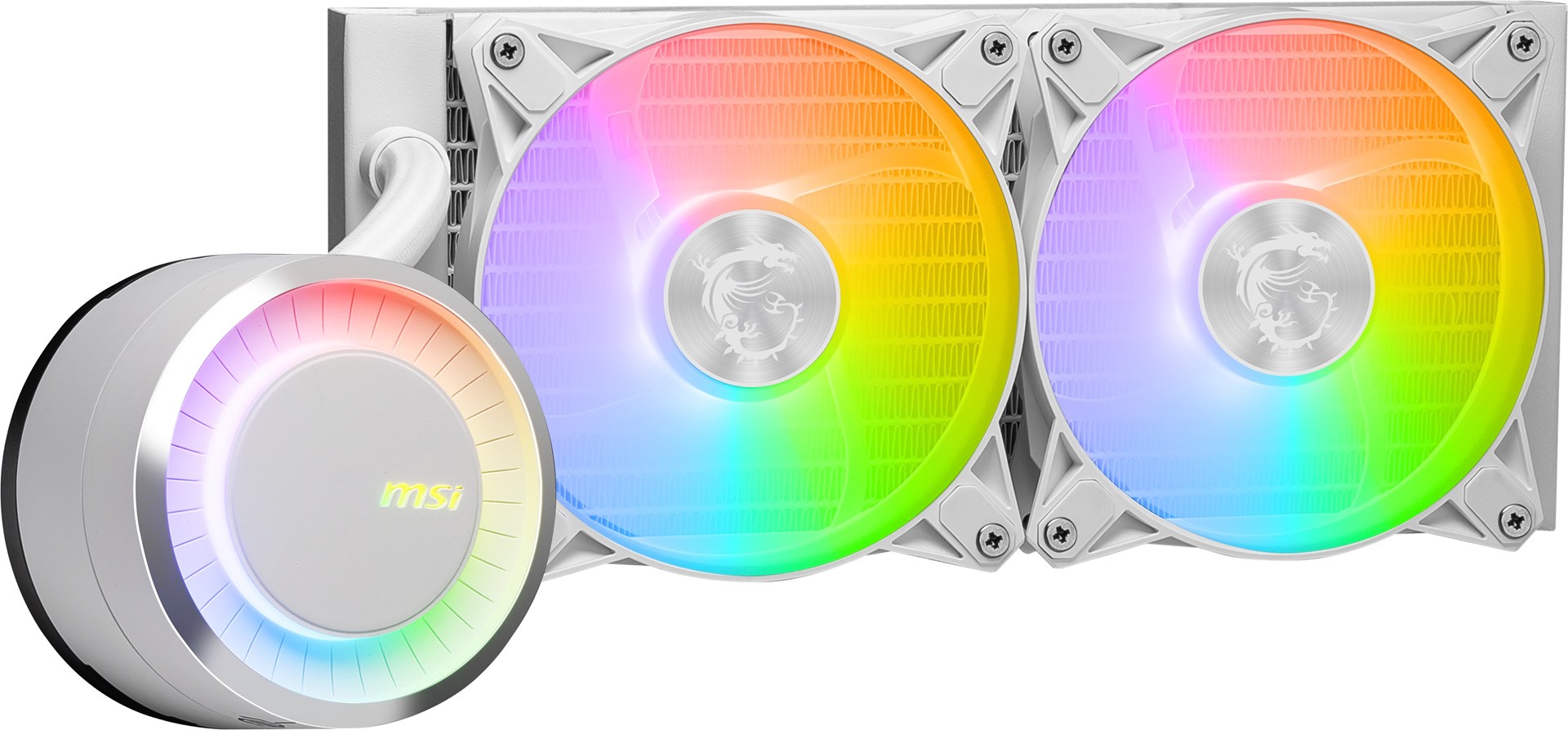 Ftohës me ujë MSI MAG CoreLiquid E240, 277x119mm, i bardhë