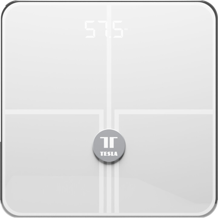 Peshore e mençur Tesla Smart Composition Scale Style Wi-Fi, e bardhë