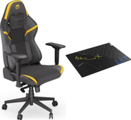 Set karrige gaming Endorfy Scrim YL me mbrojtëse dyshemeje FP120R, ergonomike, e verdhë