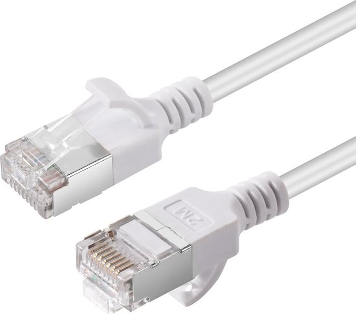 Kabllo rrjeti Microconnect V-FTP6A075W SLIM, Cat6a U FTP, 7.5m, e bardhë
