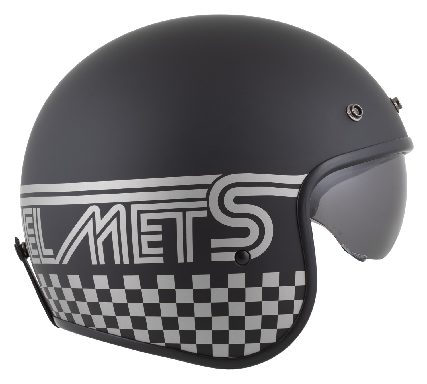 Kaska moto CASSIDA Oxygen 2.0 Rondo, e zezë matte argjendi