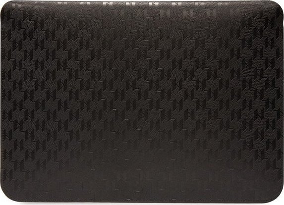 Заштитна навлака за лаптоп Karl Lagerfeld Saffiano Monogram Choupette, 14\", црна