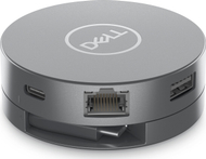 Adaptori Dell 6 në 1, USB 3.2 Gen 2, DisplayPort HDMI RJ-45, 90W, gri