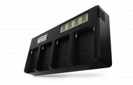 Полнач за батерии Newell DF-4CH, 4 канали, за батерии NP-F960 NP-F970, црн