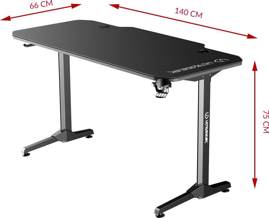 Tavolinë gaming Biurko Ultradesk Frag UDESK-FG-RD, 140cmx60cm